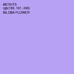 #B7A1F5 - Biloba Flower Color Image